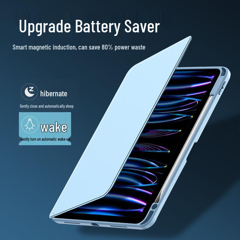 OPPO Tablet Case - 360° Rotating Acrylic with Pen Slot for AIR2 (11.4") & OnePlus Pro (12.1")