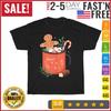 Hot Cocoa Mug Gingerbread Cookie Xmas Christmas Holiday  T Shirt Mens Womens Tees Top Men Women Kid