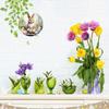 2D Flat Round Vintage Easter Bunny & Egg Acrylic Decoration Sign, Suitable for Wall Decoration, Porch, Room, Villa, Accents Home, Hallway, or Workplac