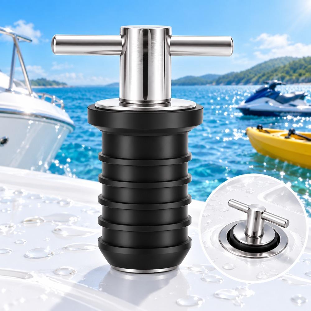 T-Shape Handle T-Shape Drain Plug 3/4Inch Marine Drain Plug Rubber Drain Plug  Marine Repair