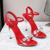 Women’s Sexy Heels Sandals 11cm High Fashion Heels Girls Shoe Slipper Candy Color Sandals
