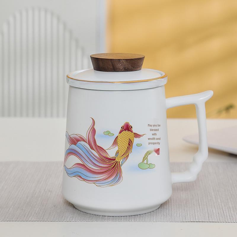 Premium Ceramic Mug with Custom Logo - Gift for Annual Company Event or Cultural Souvenir