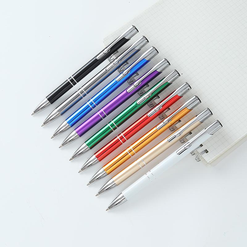 

Customizable Metal Ballpoint Pen - Logo Print, Aluminum Medium-Oil Gift Pen. Bullet 1.0