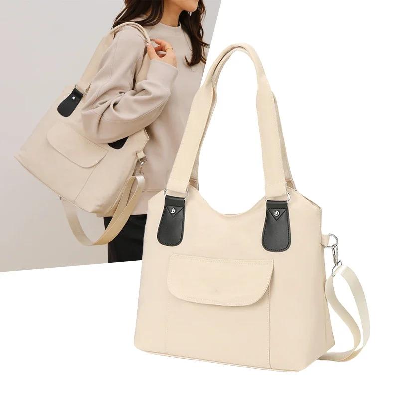 

Женская нейлоновая сумка через плечо, простая, вместительная, сумка через плечо, универсальная, повседневная, модная, корейская версия, новая