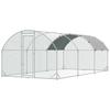 Galvanised Chicken Coop Hen House W/ Cover 5.7 X 2.8 X 2m