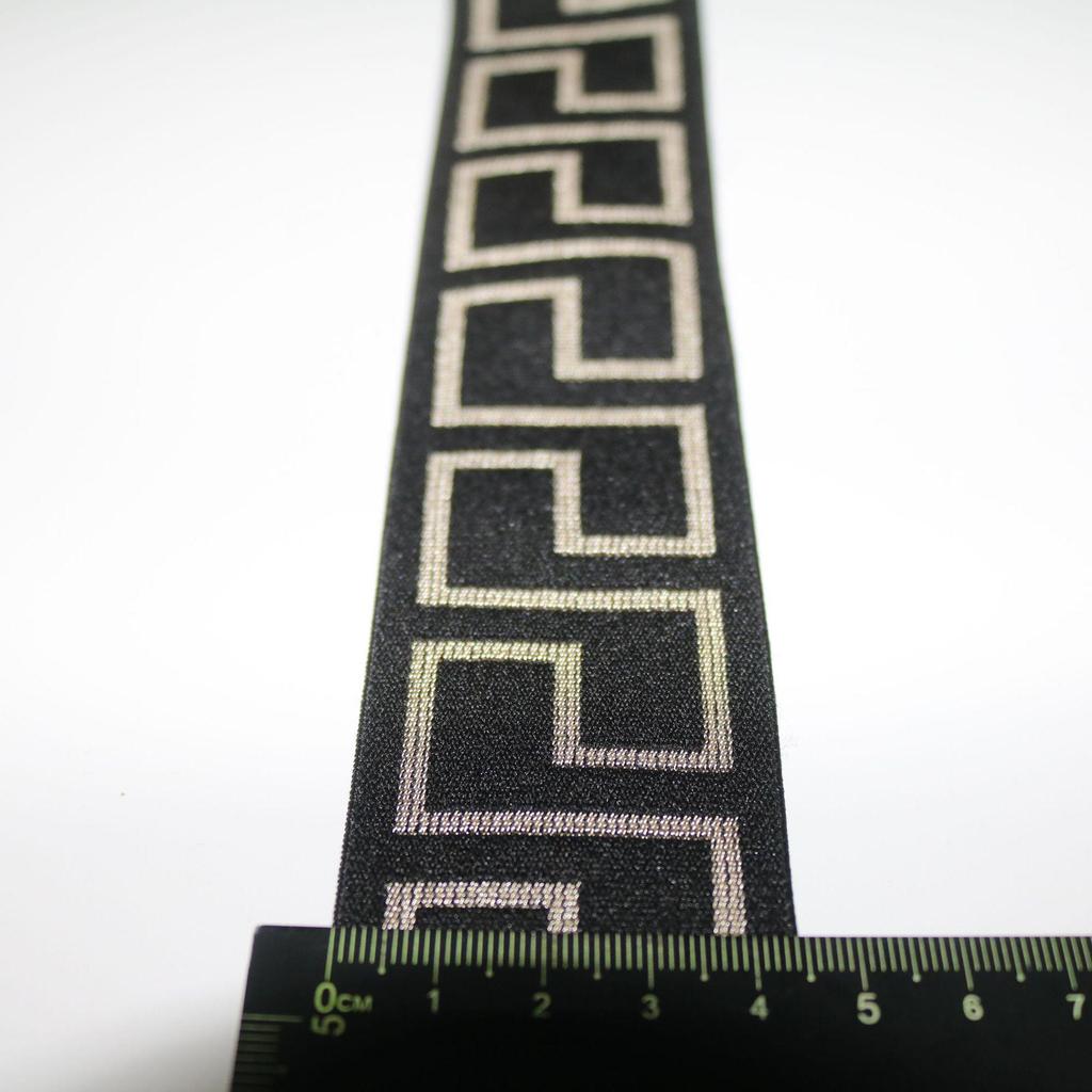 Gold Thread Jacquard Elastic Waistband for Pants & Skirts