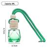 Colored Glass Car Air Freshener Bottle with Lanyard – Rearview Mirror Pendant & Essential Oil Diffuser