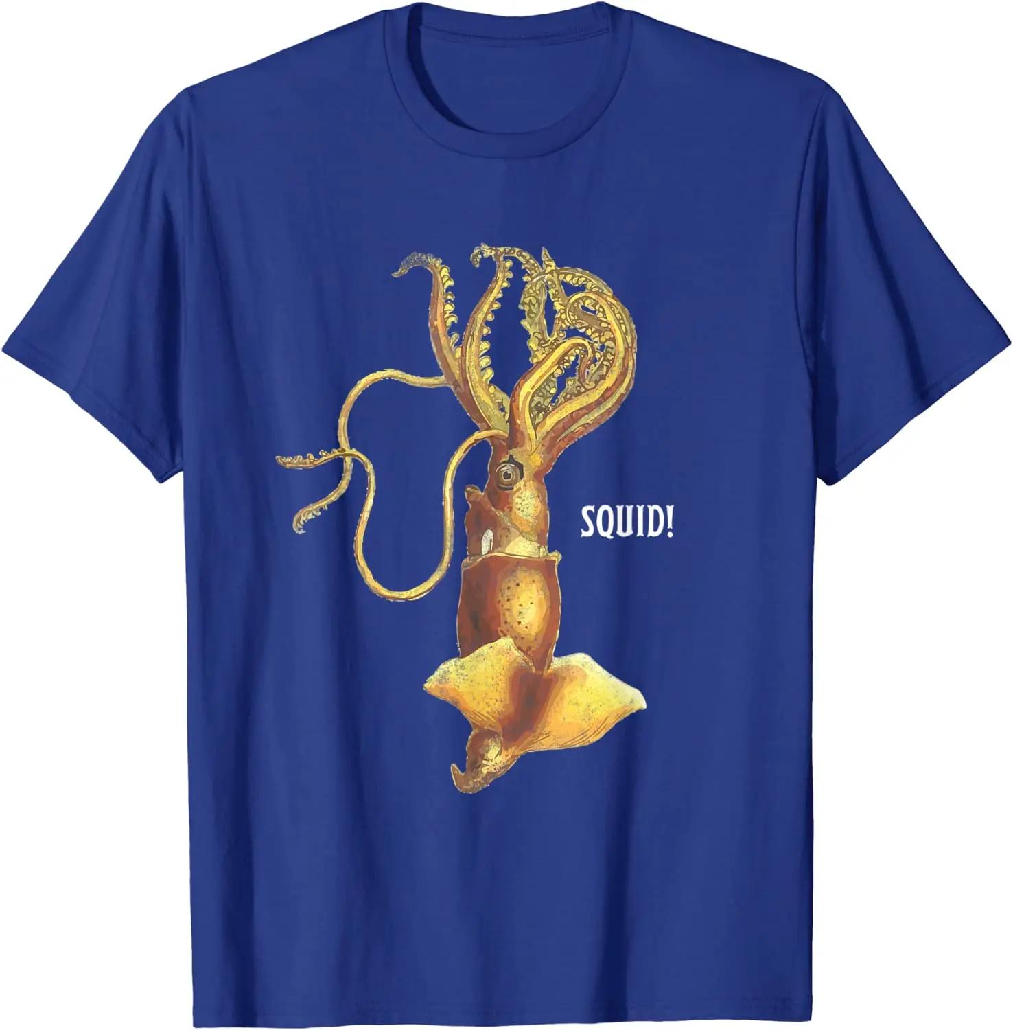 Squid Lover T shirt Love Cephalopods Gifts TShirt Short Sleeve Casual 100 Cotton ONeck Summer Mens Tshirt Size S3XL S