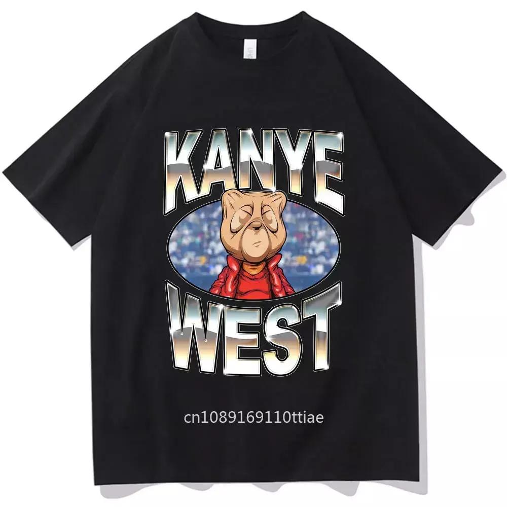 Funny Kanye West Meme Graphic T-Shirt Men's Women Vintage Hip Hop Rap Casual T Shirts Cotton Short Sleeve Oversized T Shirt Tops