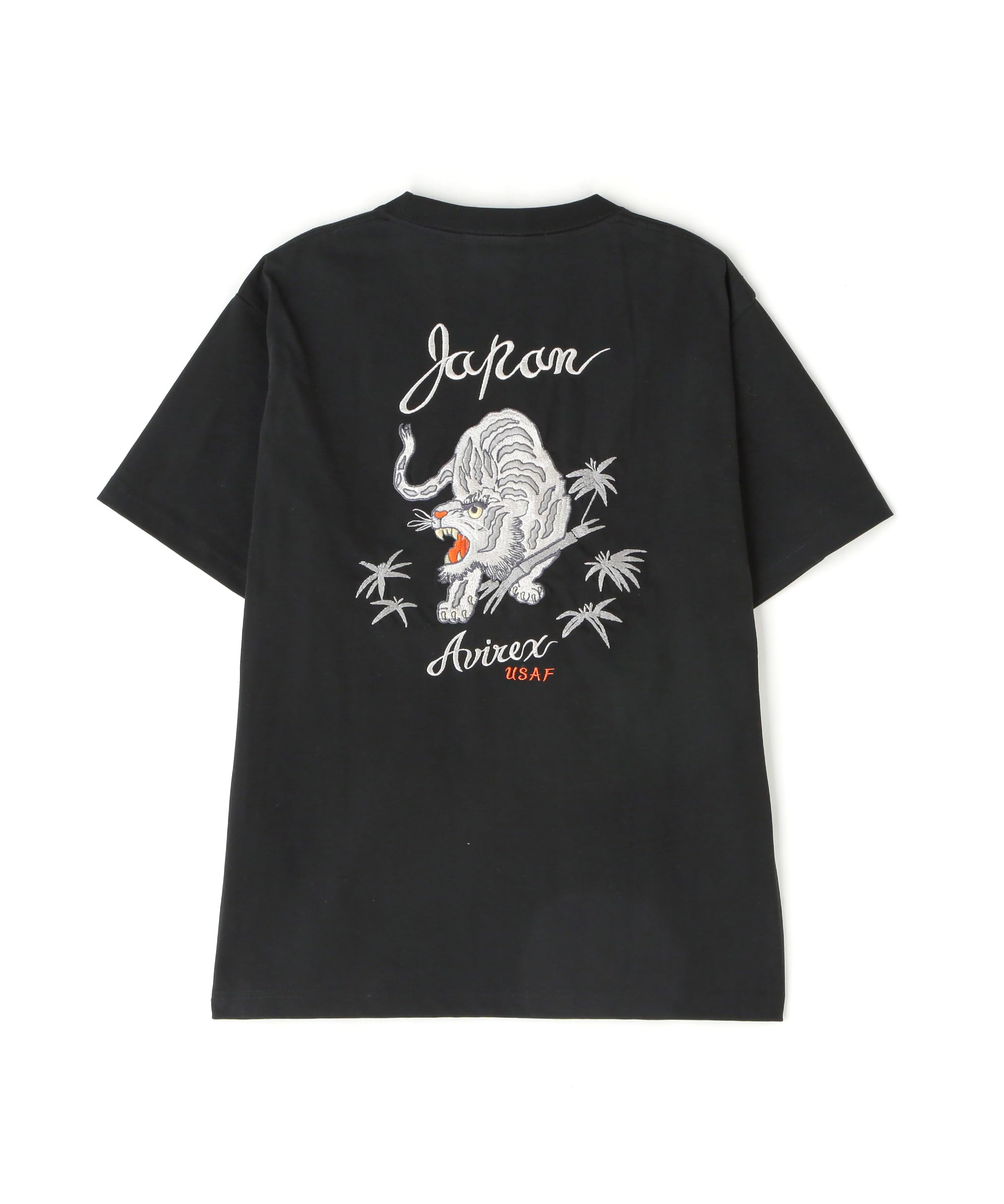 

Avirex Souvenir Tiger Short Sleeve Size T-Shirt, Men s T-Shirt, M, Black, 783-5134016