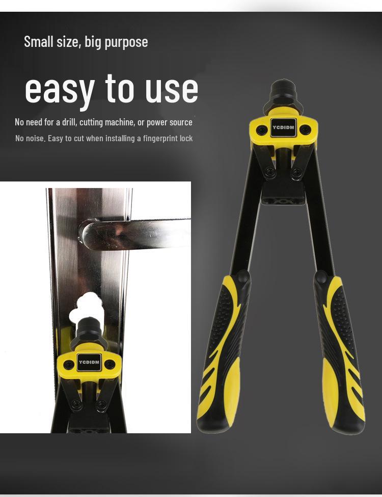 Fingerprint Lock Hole Expander - Anti-theft Installation Tool, Sheet Metal Door Reaming, Locksmith Manual Tool