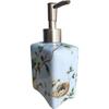 Peacewish Ceramic Painting Soap Dispenser Bottles Countertop Decorative Lotion Pump (Blue Bird)