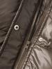 Drawstring Slim-Fit Cotton Jacket Winter Hooded Zipper Cotton Jacket Comfortable and Warm Outerwear