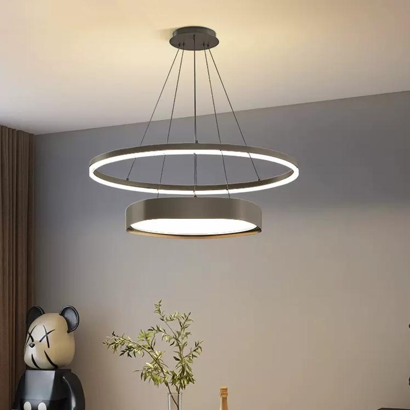 Nordic Modern Chandelier Led Pendant Lights For Living Dining Room Bedroom Loft Round Simple Creative Home Decor Hanging Lamps