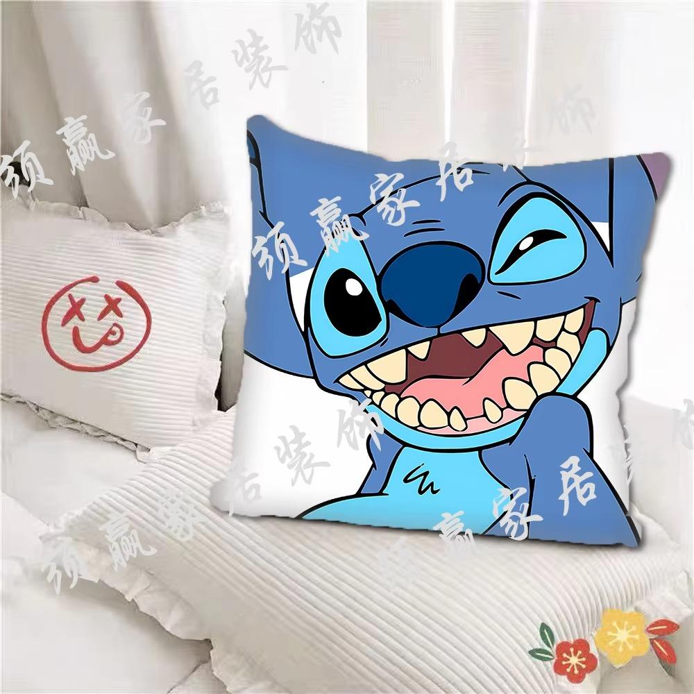 Super Soft Pillowcase [Stitch] Cartoon Anime Pillow Dormitory Bedroom Pillow Cushion Student Day Gift 45x45 Home Decoration