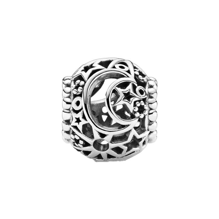 Pandora Hollow Sunlit Crescent Moon Charm Women Charm 799183C00