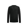 Armani Exchange FW22 Einfarbig Rundhals Pullover Langarm Sweatshirt Herren sweatshirt Schwarz 6LZMKC-ZJBVZ-1200
