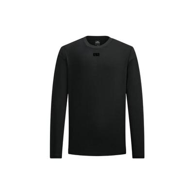 FW22 Einfarbig Rundhals Pullover Langarm Sweatshirt Herren sweatshirt Schwarz 6LZMKC-ZJBVZ-1200