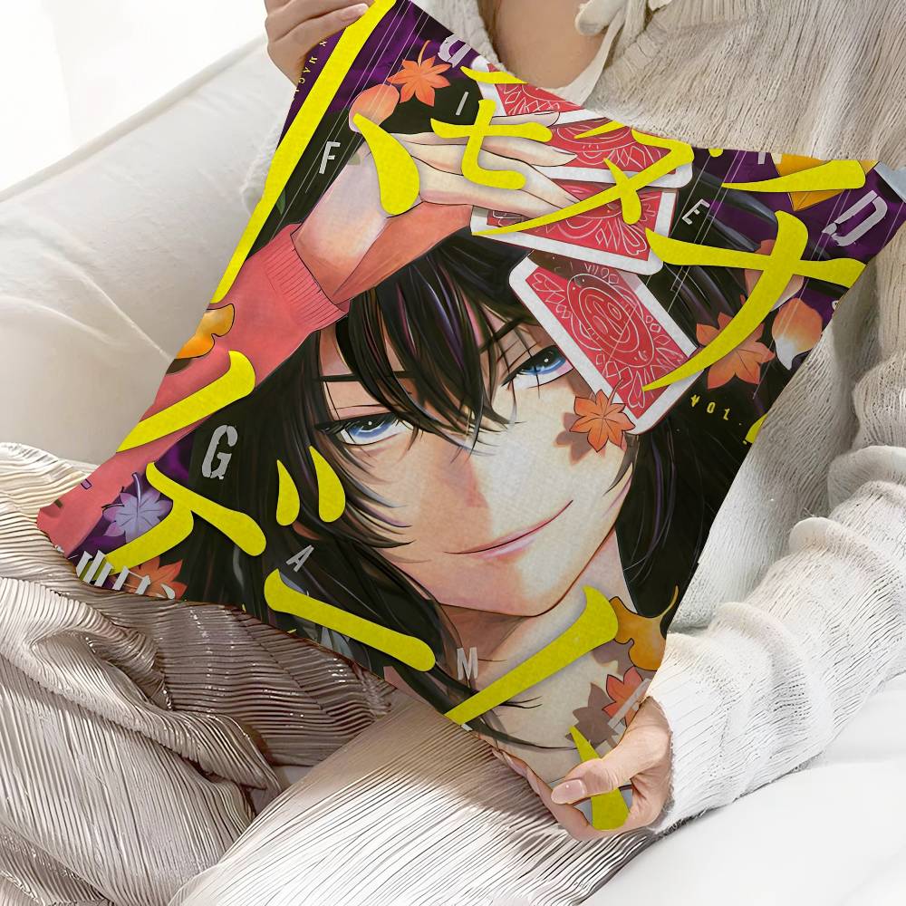 Japanische Animation Tomodachi Game Kissen Geschenk Heim Büro Dekoration Schlafzimmer Sofa Auto Kissenbezug Hülle 45x45