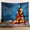 Christmas Tree, Room Decoration Tapestry, Window Snow View, Home Decor, New Year's Gift Bedroom Living Room Wall Hanging Cloth