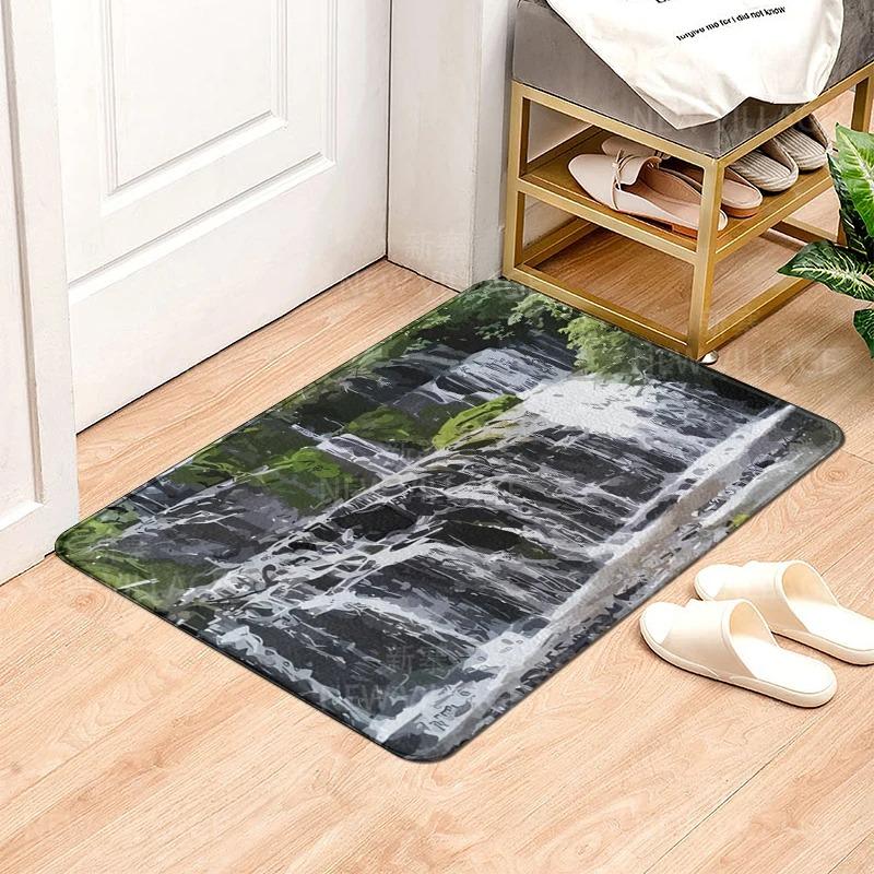 Natural Animal Pattern Door Mats Printed Carpets for Bedroom Bathroom Floor Mat House Entrance Anti-slip Carpets Home Decoration