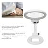 Desktop Magnifying Glass 120mm Adjustable 5H Hardness Foldable Soldering Magnifying Glass with 21 LEDs for Reading Embroidery