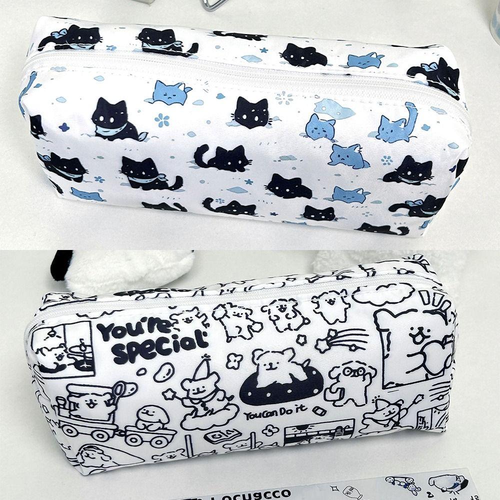 Multifunctional Pencil Case Large Capacity Stationery Bag Simple Pen Box Boys/Girls