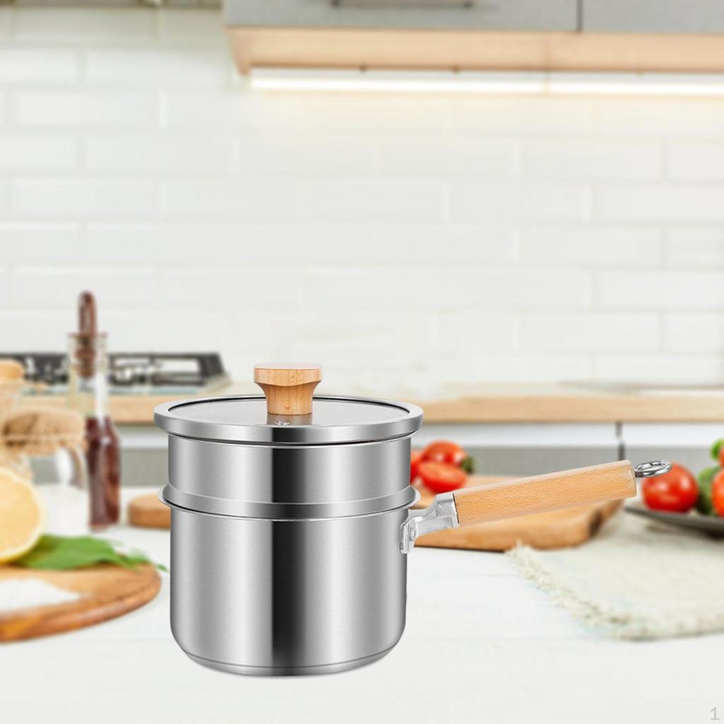 10cm Small Pot ,Multipurpose Universal with Lid ,Milk Pan, Long Handle Thickened Sauce Pan ,Cooking