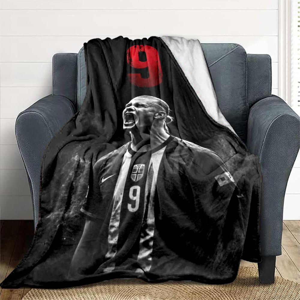 Haaland Blanket Durable Comfort Suitable For Bed Chair Couch Allseason Use Playful Design Birthday Christmas Gift Blanket