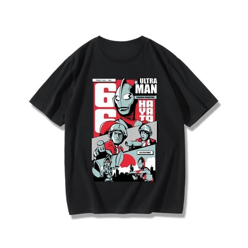 

2026 New UltraUnisex Tshirt New Japanese Animation Retro Unisexs and Womens Pure Cotton Shortsleeved New Summer S