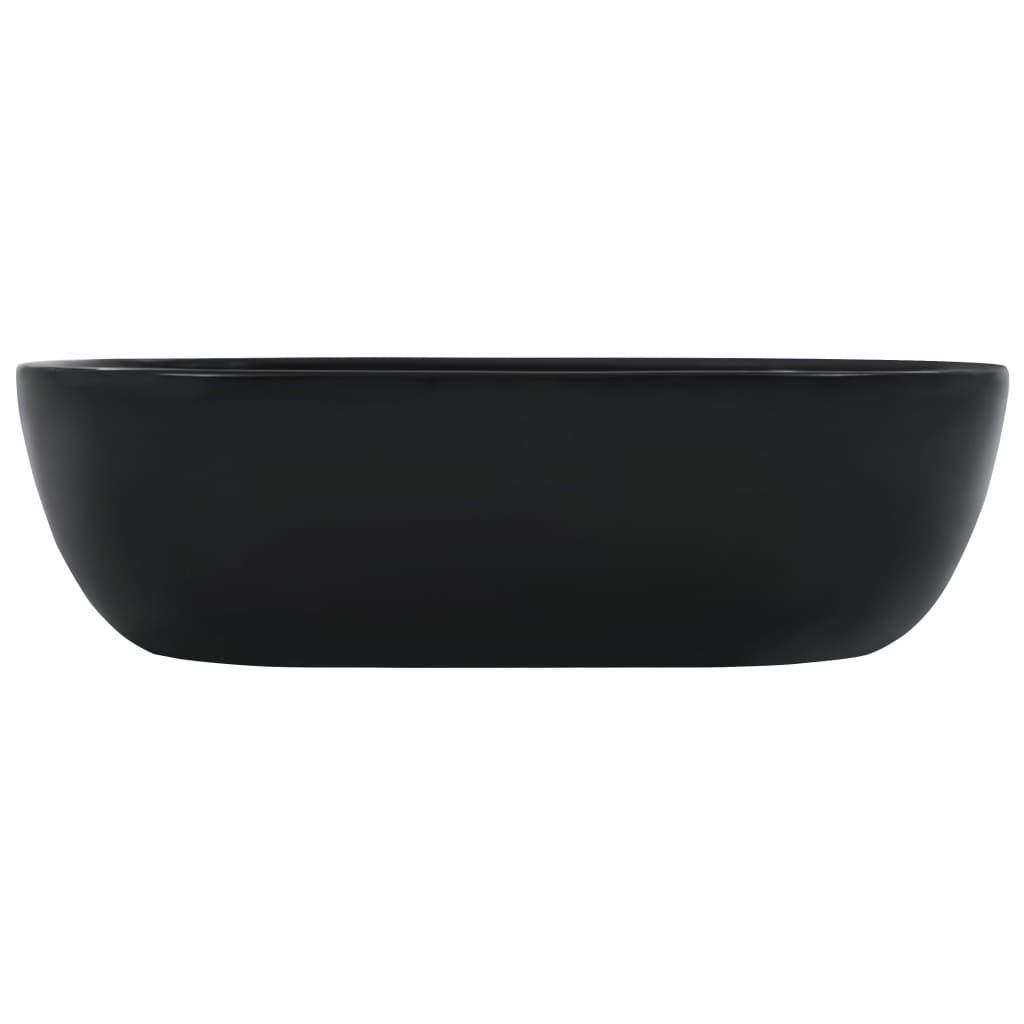 Wash Basin 45.5 X 32 X 13 Cm Ceramic Black