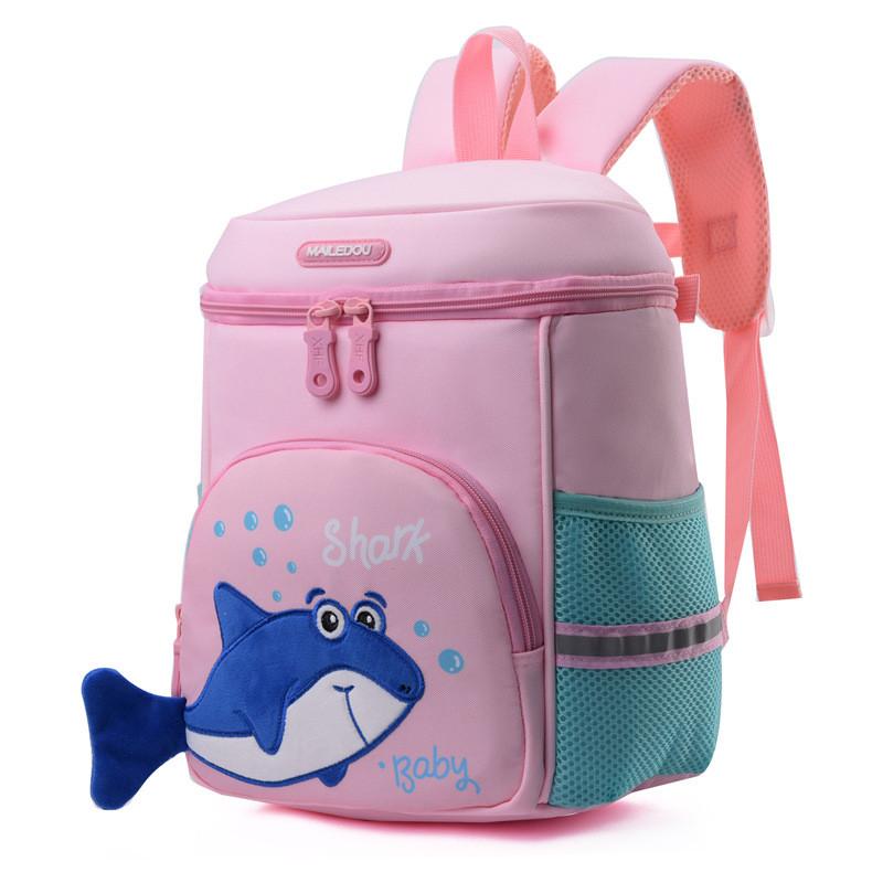 

Adorable Shark Backpack For Kids Lightweight Stylish Water Bucket Design For School