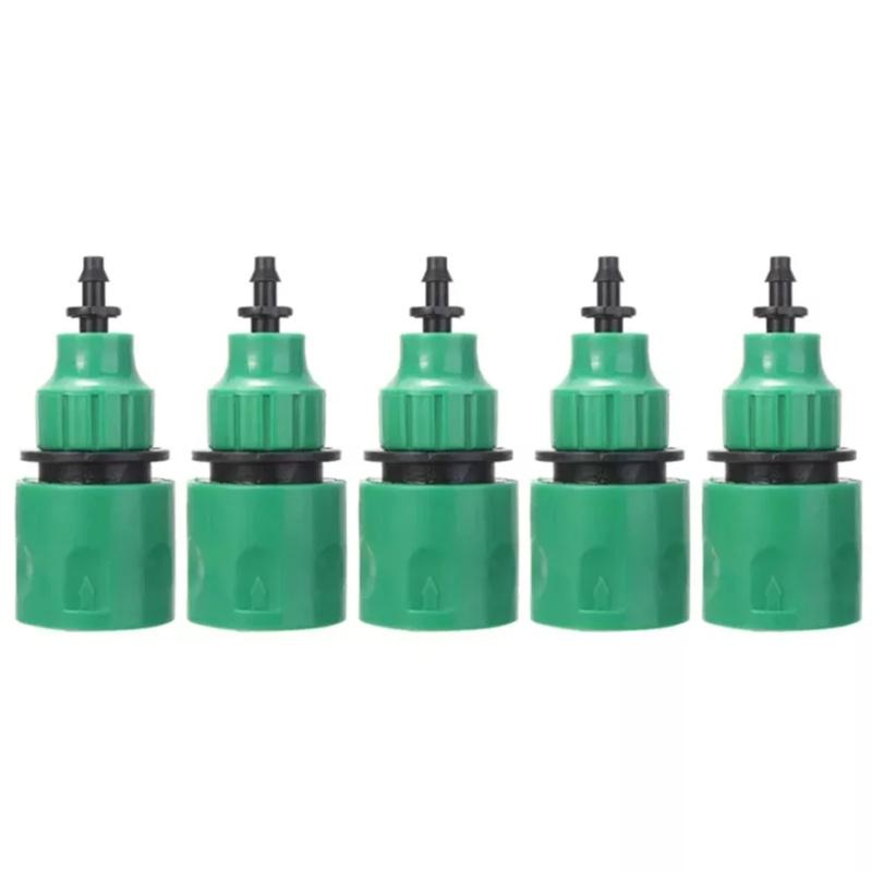 5pcsPlastic Water Pipe Quick Connector Garden Pipe Drip Irrigation System Watering Equipment Accessories Garden Water Connector5