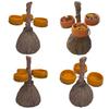 Halloween Broom Pumpkin Cup Separator Three Cups Accommodable Broomstick Snack Bowl Rack for Serving Snacks Salad Fruit