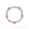 Ji's High-Quality Four-Leaf Clover Diamond Bracelet for Women – Super Shiny Crystal, Luxurious and Elegant Hand Jewelry