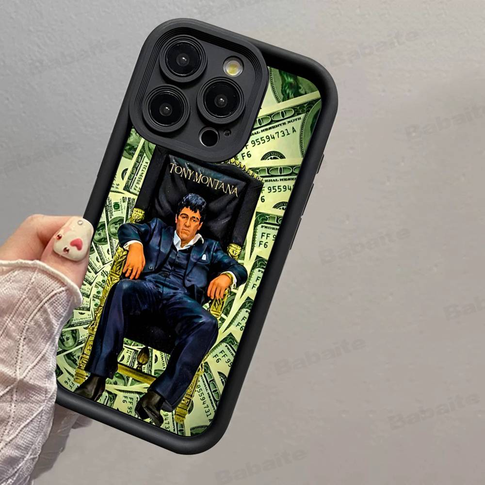Retro Classic S-ScarfaceS Movie Phone Case For IPhone 17 16 15 14 Plus 13 12 11 Pro Max Silicone Cover