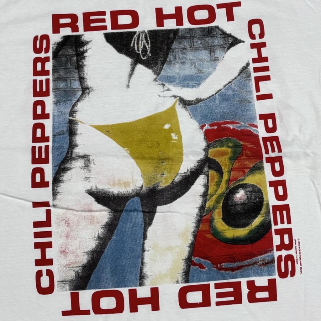 Red Hot Chili Peppers Vintage 90s Tour Rock Band (L) Single Stitch Shirt REPRINT Unisex T-Shirt