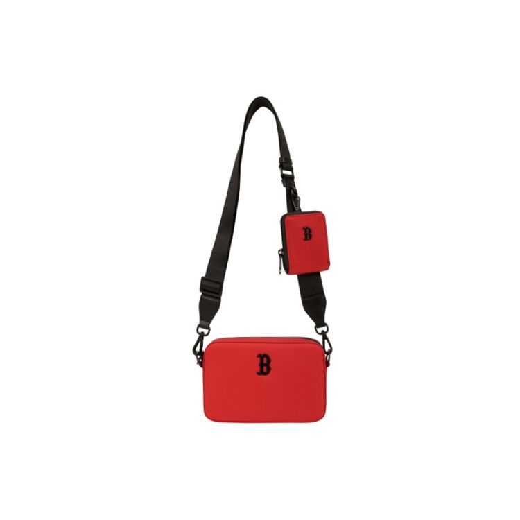 

MLB Solid Color Series Boston Red Sox Sports Trend Polyester Two-In-One Camera Bag Unisex Shoulder Bag 32BGDJ111-43R Red