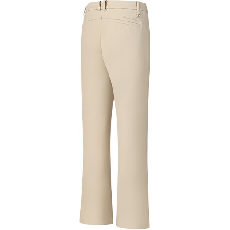 Fila Golf Series Soft Comfortable Simple Solid Color Straight Leg Casual Pants Women Bottoms Beige A11W445601F-LK
