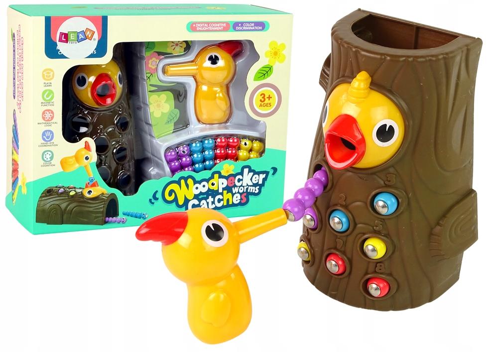 Feed The Bird Woodpecker And Bugs Magnetic Arcy Game