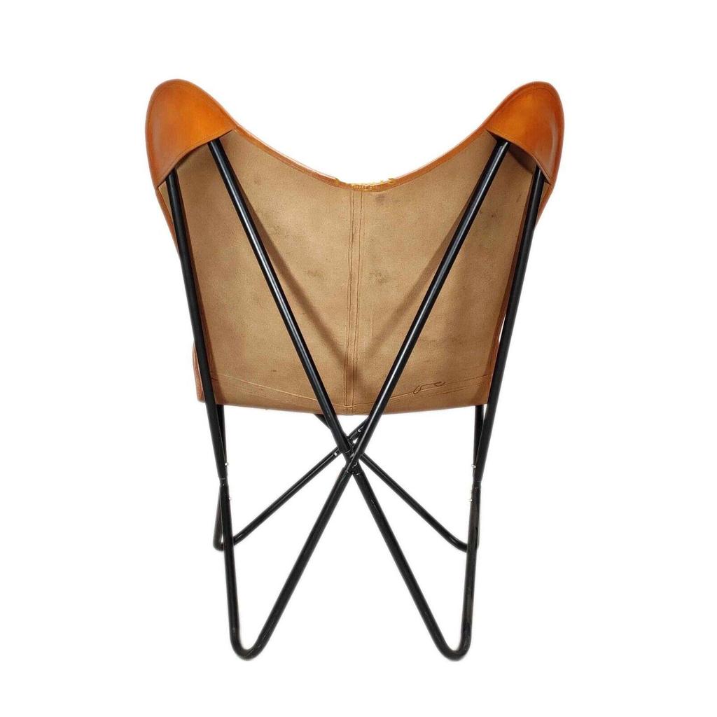 Fotoliu Nou Decor Acasă Scaun Fluture din Piele, Scaun de Relaxare din Piele.