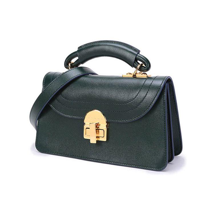 Marni Bolso Tote de Cuero para Hombro y Cruzado Bolsos de Mujer Verde BMMP0043Y2-P2644-00V89