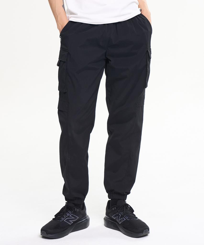 Leijibi Stretch 4-Pocket Cargo Jogger Pants Daily Hiking Workout Sports Pants M Black
