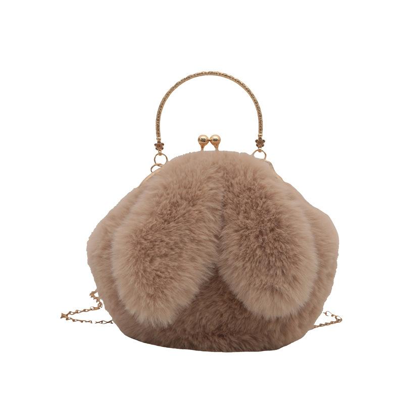 Popular Popular Plush Bag Women'S Autumn And Winter Texture Women'S Portable Plush Bag Chain Messenger Bag
