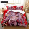 3D Print Fashion Kawaii Nakiri Ayame Bedding Set Boys Girls Twin Queen Full Size Duvet Cover Pillowcase Bed Adult Bedroom