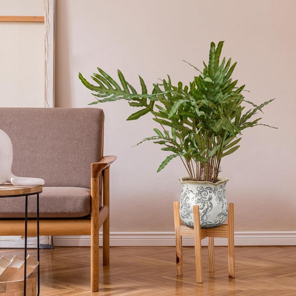 6 Inch Ceramic Planter Gray Scroll Planter Decorative Plant Pots with Crackle Glaze for Home Kitchen