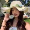 Women's Summer 2025 Wide Brim Beach Straw Hat - New Style Sun Hat