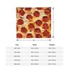 Pepperoni Pizza Pattern Flannel Blanket Tortilla Food Awesome Throw Blankets for Home 125*100cm Bedspread