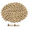 Mountain Bike Chain Strong Tensile Strength Impact Resistance Titanium Gold Color 9 Speed Road Bike Chain