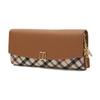 Brown Check Dd Logo Long Wallet Dcwa5e421w2